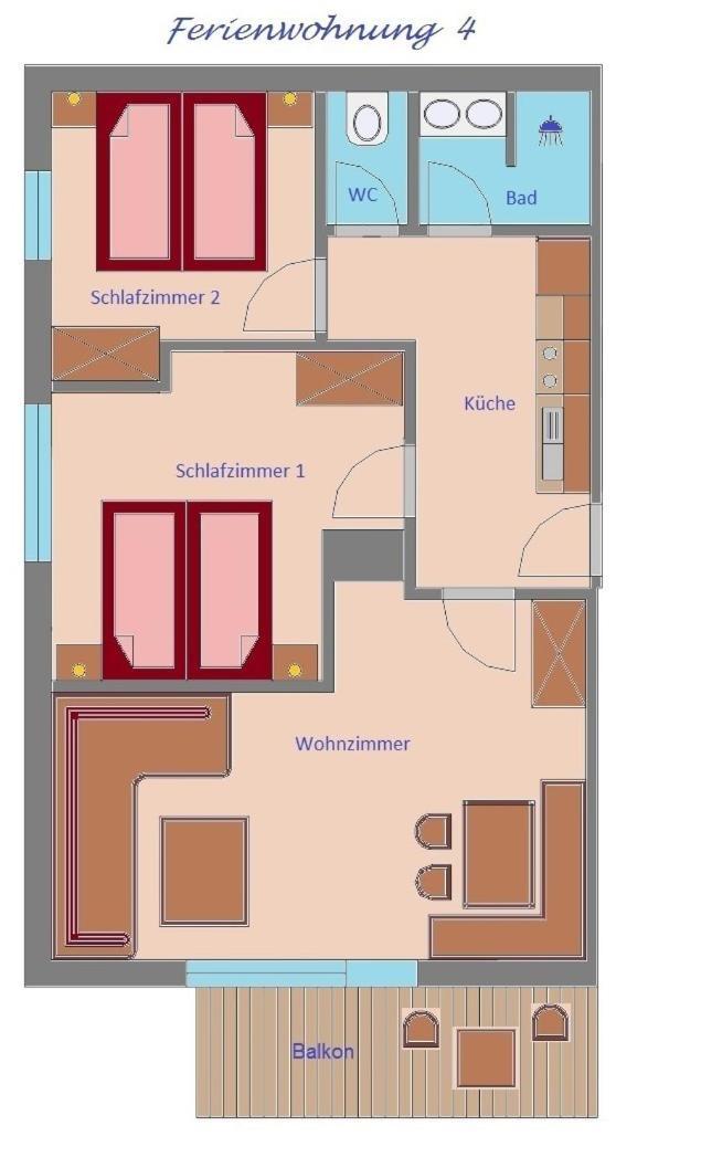 Haus Schennach Apartamento Mayrhofen Quarto foto